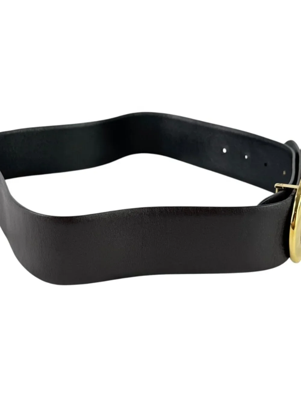 SALVATORE FERRAGAMO Gancini Reversible Black Brown Leather Large Buckle 28/70